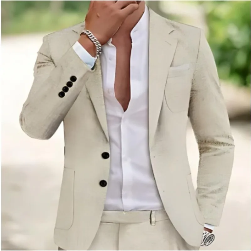 Cross-border foreign trade customized single-row two-button large pocket slim-fit casual British suit men's jacket suit
Cross-border foreign trade customized single-row two-button large pocket slim-fit casual British suit men's jacket suit