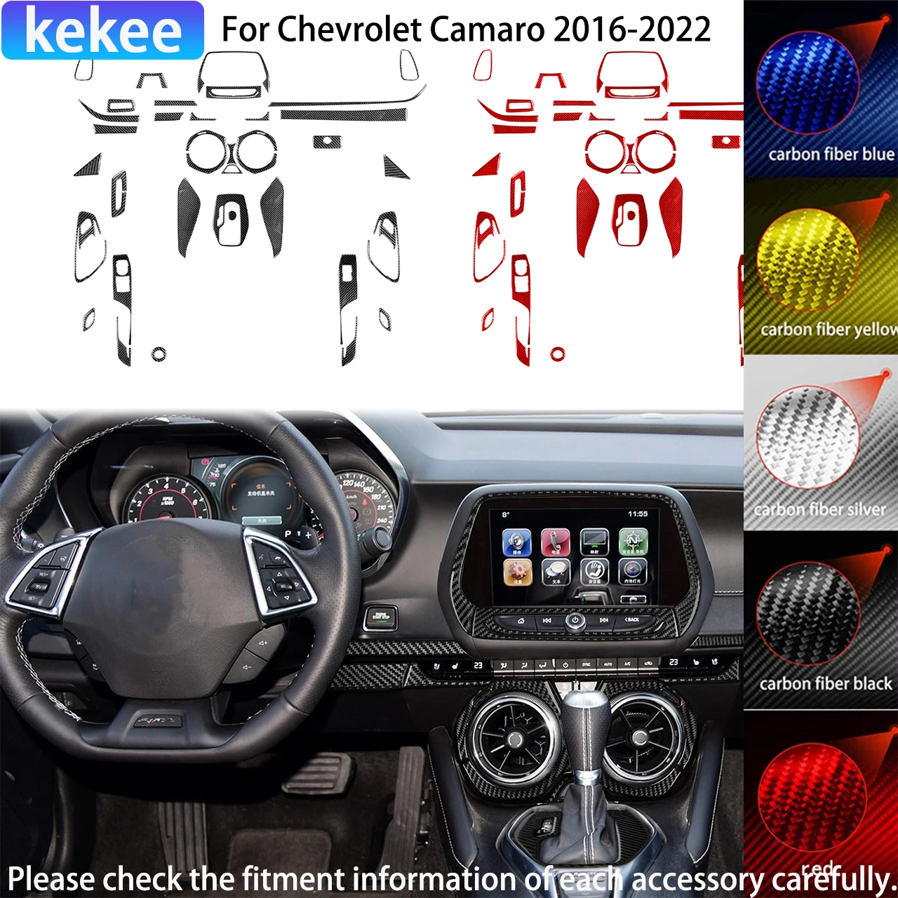 For Chevrolet Camaro 2016 2017 2018 2019 2020 2021 2022 Gear Dashboard Vent Carbon Fiber Car Accessories Interior Cover Stickers
For Chevrolet Camaro 2016 2017 2018 2019 2020 2021 2022 Gear Dashboard Vent Carbon Fiber Car Accessories Interior Cover Stickers