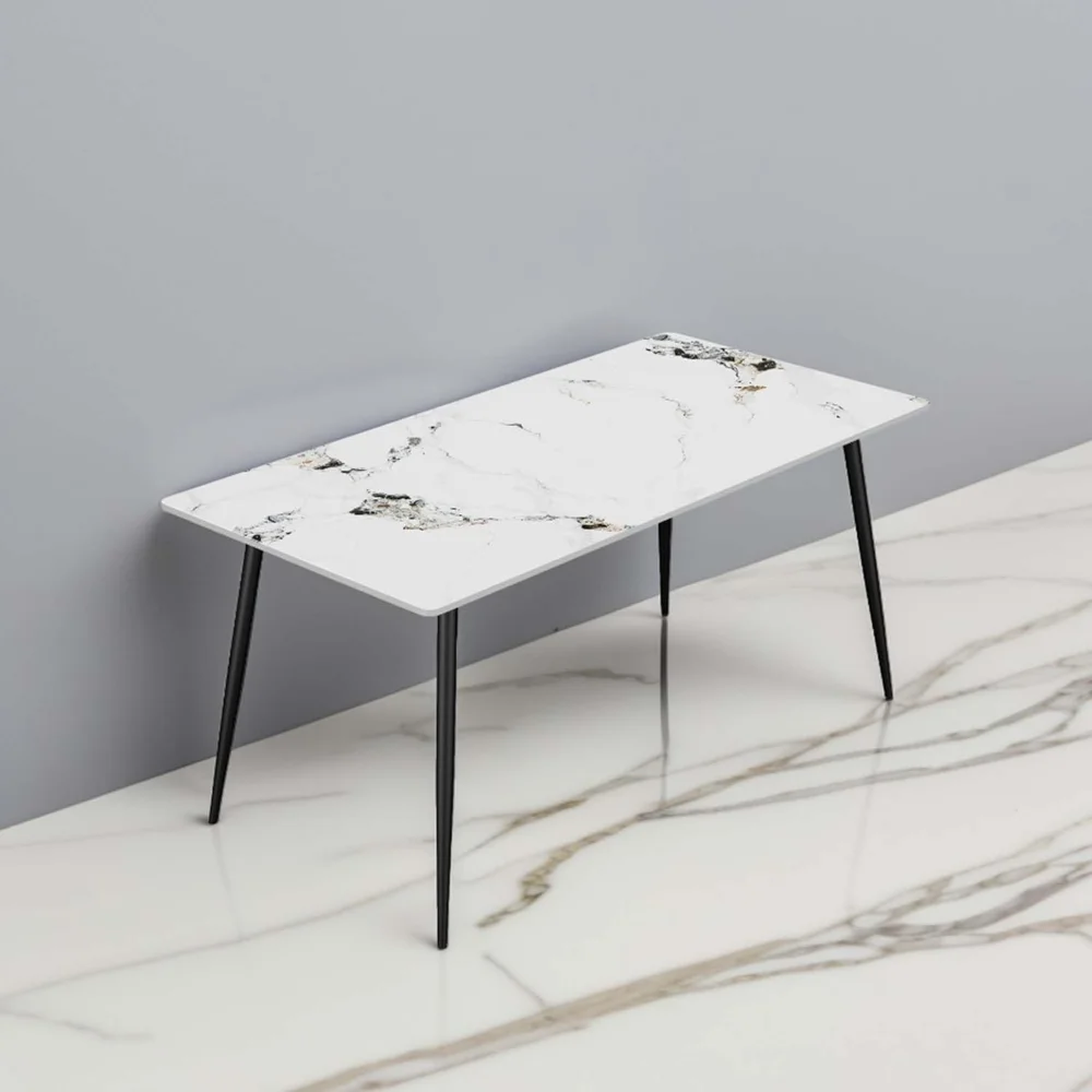 Rectangular Faux Marble Dining Table for 6, 63" Modern Kitchen & Dining Room Table with Sintered
Rectangular Faux Marble Dining Table for 6, 63" Modern Kitchen & Dining Room Table with Sintered