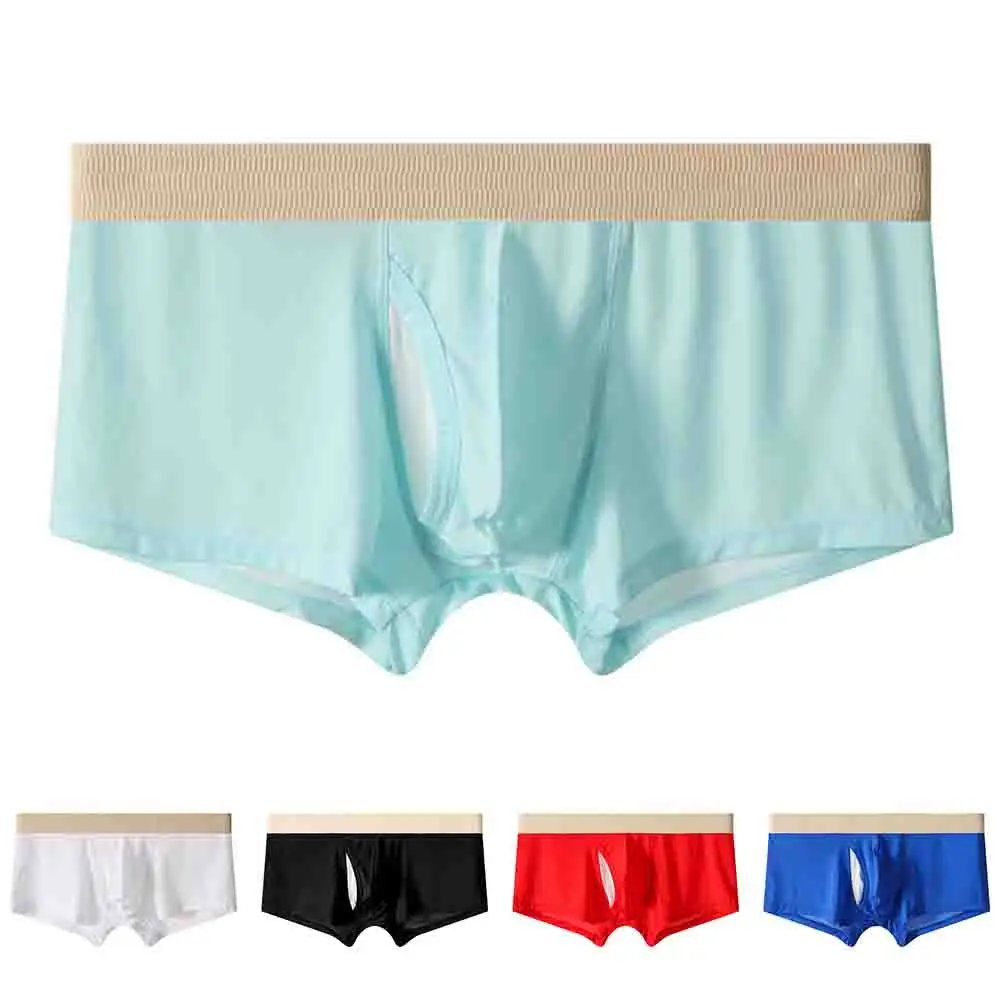 Men Separation Seamless Underpants Men Soft Sexy Lingerie Thin Boxer Shorts Ice Silk Breathable Underwear Trunks Men's Clothing
Men Separation Seamless Underpants Men Soft Sexy Lingerie Thin Boxer Shorts Ice Silk Breathable Underwear Trunks Men's Clothing