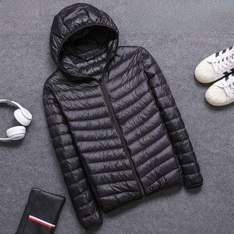 Lightweight Padded Jacket Men's Casual Hooded Coat Trendy Winter New Arrival Standard Fit Zipper Closure Color
Lightweight Padded Jacket Men's Casual Hooded Coat Trendy Winter New Arrival Standard Fit Zipper Closure Color