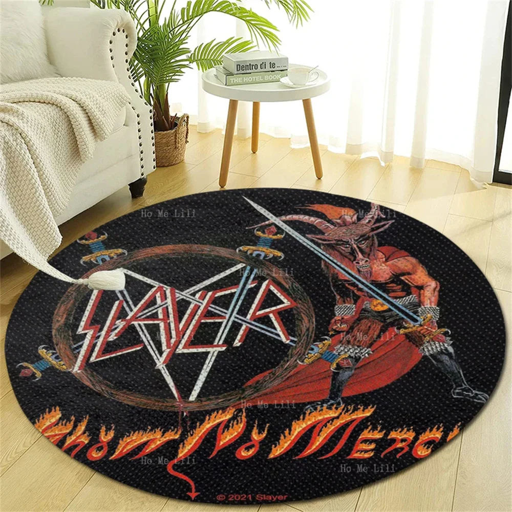 Music Devil Slayer Heavy Metal Show No Mercy Broadway Wicked Musicals Collage Pattern Non-Slip Round Carpet
Music Devil Slayer Heavy Metal Show No Mercy Broadway Wicked Musicals Collage Pattern Non-Slip Round Carpet