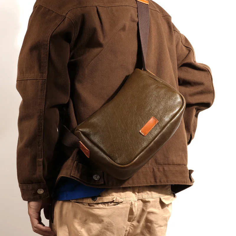 New single shoulder men's cowhide retro leather messenger bag casual messenger bag fashionable simple versatile trend large capa
New single shoulder men's cowhide retro leather messenger bag casual messenger bag fashionable simple versatile trend large capa