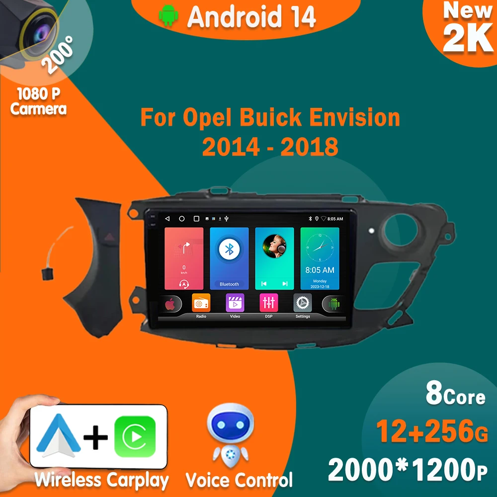Android 14 для Opel Buick Envision 2014 - 2018 автомобильное радио навигация GPS беспроводное Carplay стерео мультимедиа головное устройство 4G WIFI DSP
Android 14 для Opel Buick Envision 2014 - 2018 автомобильное радио навигация GPS беспроводное Carplay стерео мультимедиа головное устройство 4G WIFI DSP