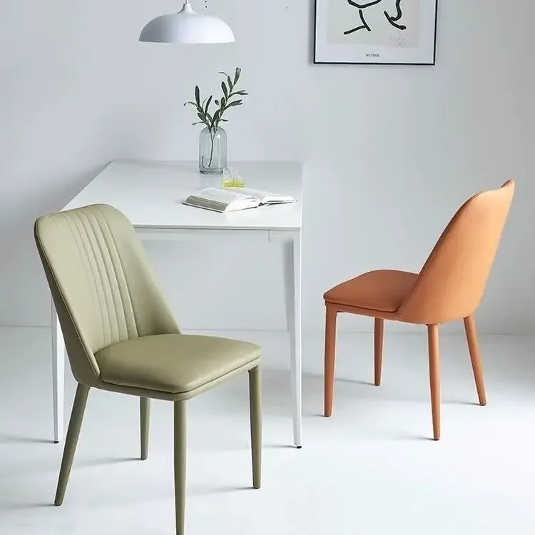 Nordic Dining Chairs Home Italian Simple Iron Art Chair Light Luxury Upholstered Stools Restaurant Leisure Chairs PU Leather
Nordic Dining Chairs Home Italian Simple Iron Art Chair Light Luxury Upholstered Stools Restaurant Leisure Chairs PU Leather