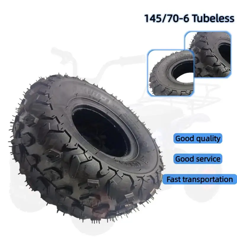 145/70-6 Vacuum Tire Accessories Universal Modified Quad Kart ATV ATV Inflatable Off-Road Tires
145/70-6 Vacuum Tire Accessories Universal Modified Quad Kart ATV ATV Inflatable Off-Road Tires