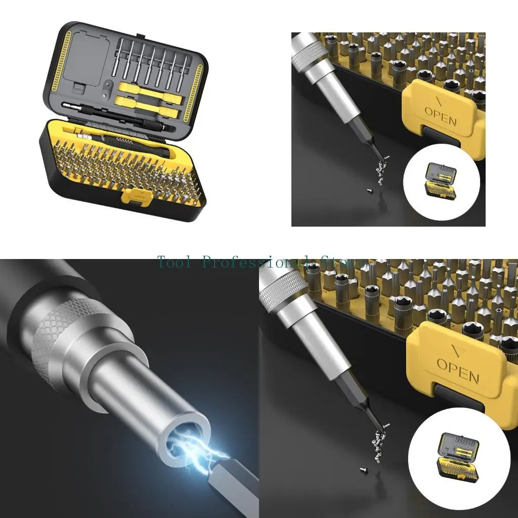 57QF Precisions Screwdriver Set,Professional 151Pieces Magnetic Bit Electrican Screwdriver Set for Household
57QF Precisions Screwdriver Set,Professional 151Pieces Magnetic Bit Electrican Screwdriver Set for Household