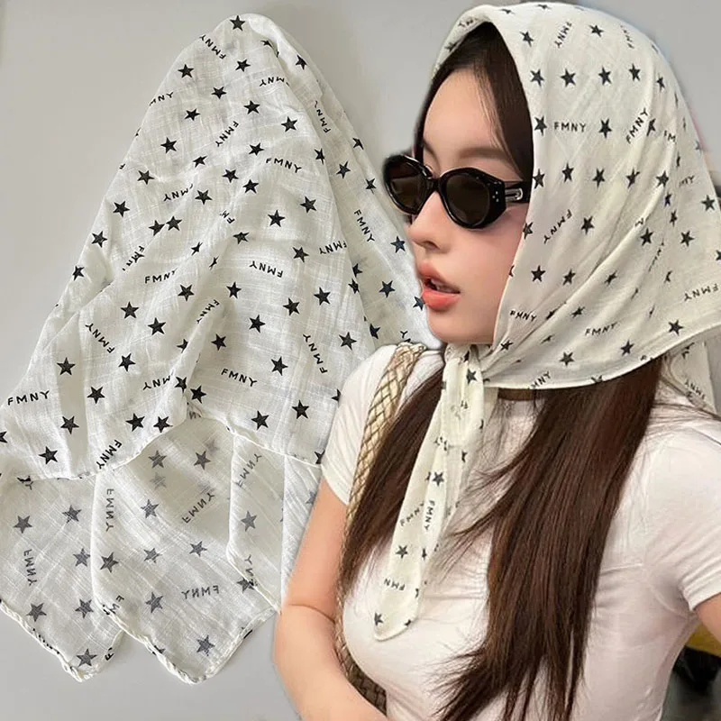 Punk Star Hair Scarf Spicy Girl Hip Hop Punk Bandana Turban Retro Large Square Shape Streetwear Fashion Women Silk Scarf New 
Punk Star Hair Scarf Spicy Girl Hip Hop Punk Bandana Turban Retro Large Square Shape Streetwear Fashion Women Silk Scarf New