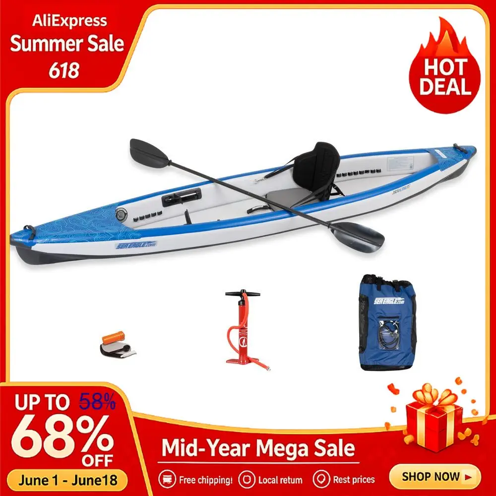Inflatable Kayak Lightweight, Drop Stitch, High Speed Touring Kayak Solo Or Tandem Tall Back Seats, Paddles, Backpack Custom
Inflatable Kayak Lightweight, Drop Stitch, High Speed Touring Kayak Solo Or Tandem Tall Back Seats, Paddles, Backpack Custom
