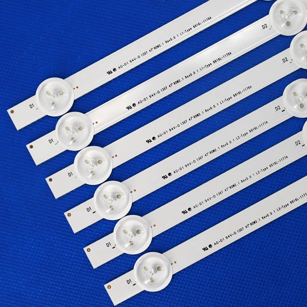 N04R 12 PCS LED Backlight Strip For 47LN 47LA620S 47LN5400 6916L-1174A 6916L-1175A 6916L-1176A 6916L-1177A
N04R 12 PCS LED Backlight Strip For 47LN 47LA620S 47LN5400 6916L-1174A 6916L-1175A 6916L-1176A 6916L-1177A