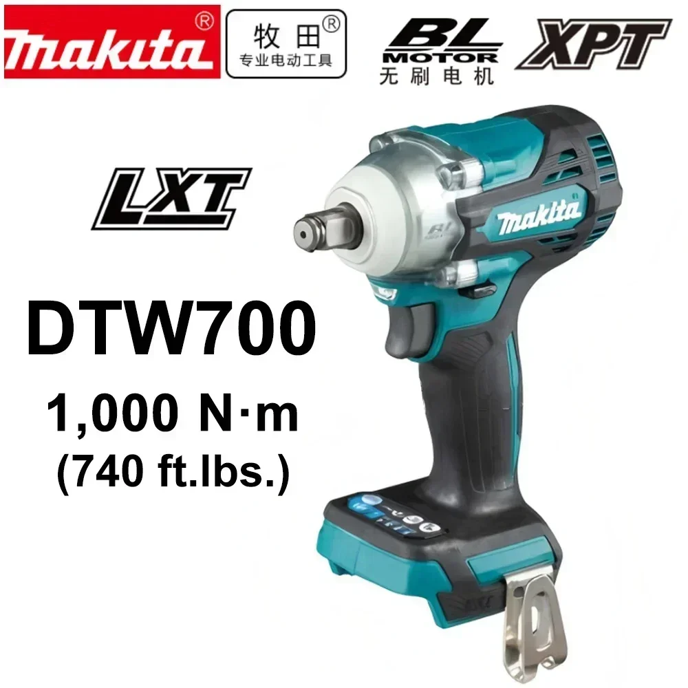Makita DTW700 1000N.M Torque Brushless Electric Impact Wrench Cordless Electric Drill 1/2" Wrench Power Tools For 18V Battery
Makita DTW700 1000N.M Torque Brushless Electric Impact Wrench Cordless Electric Drill 1/2" Wrench Power Tools For 18V Battery