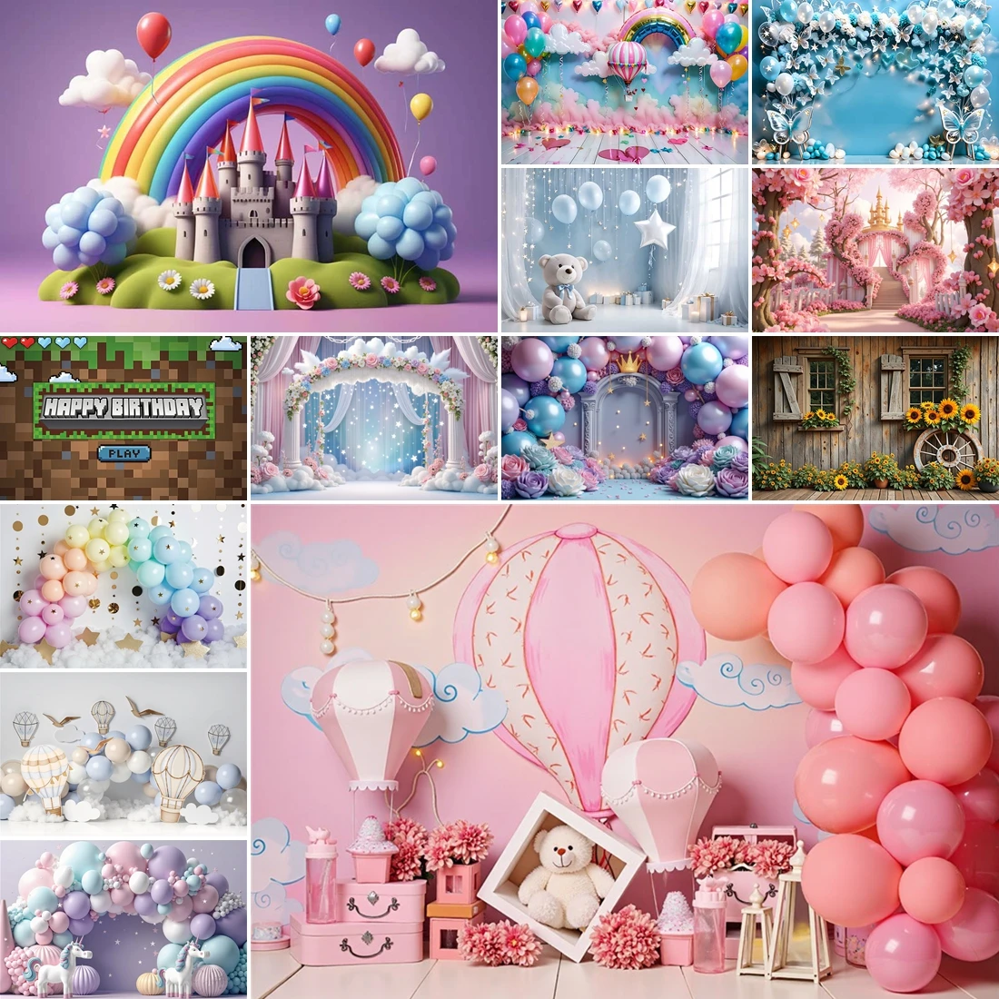 MOON.QG Birthday Decoration Photo Backdrop Flowers Arch Castle Backgrounds For Photographs Photobooth Girl Boy Baby Shower Wall
MOON.QG Birthday Decoration Photo Backdrop Flowers Arch Castle Backgrounds For Photographs Photobooth Girl Boy Baby Shower Wall