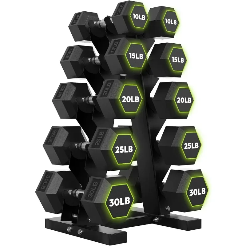 HANDBODE Rubber Coated Hex Dumbbell Set with A-Frame Rack, 100 lb - 550 lb Multiple Options Weight, Hexagon Non
HANDBODE Rubber Coated Hex Dumbbell Set with A-Frame Rack, 100 lb - 550 lb Multiple Options Weight, Hexagon Non