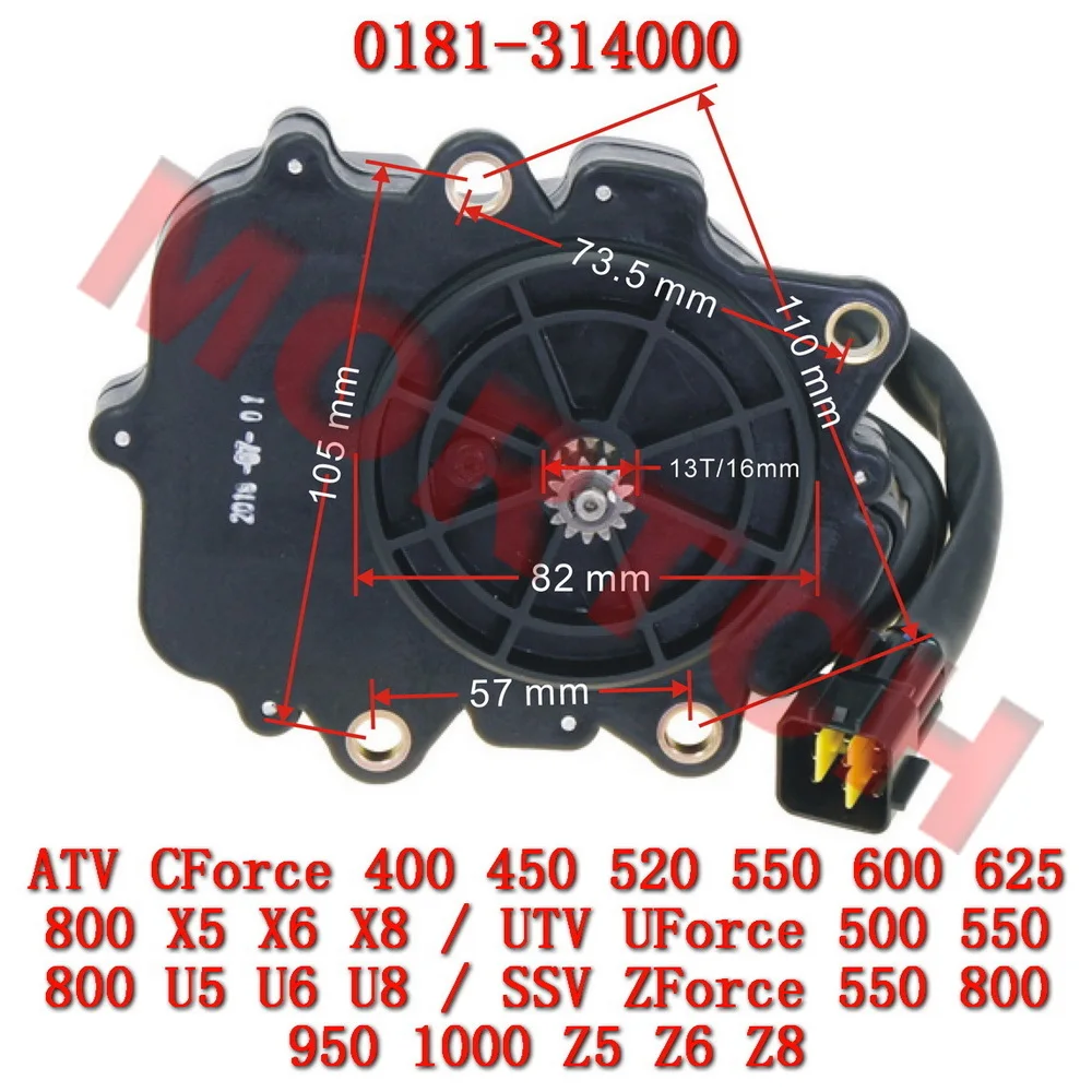 Front Axle Motor Assembly 2WD/4WD 0181-314000 for CF Moto CF400-CF1000 ATV UTV
Front Axle Motor Assembly 2WD/4WD 0181-314000 for CF Moto CF400-CF1000 ATV UTV