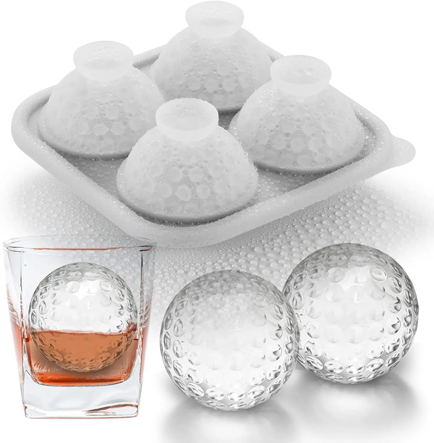 Caki 3D Golf Ice Cube Tray, Large Golf Silicone Fun Shapes Whiskey Ice Mold with Funnel for Cocktails, Bourbon,Brandy, Whiskey G
Caki 3D Golf Ice Cube Tray, Large Golf Silicone Fun Shapes Whiskey Ice Mold with Funnel for Cocktails, Bourbon,Brandy, Whiskey G