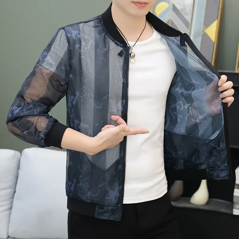 Men's Print Mesh Sun Protection Jacket Ultra-thin Ice Silk Breathable Casual Coat
Men's Print Mesh Sun Protection Jacket Ultra-thin Ice Silk Breathable Casual Coat