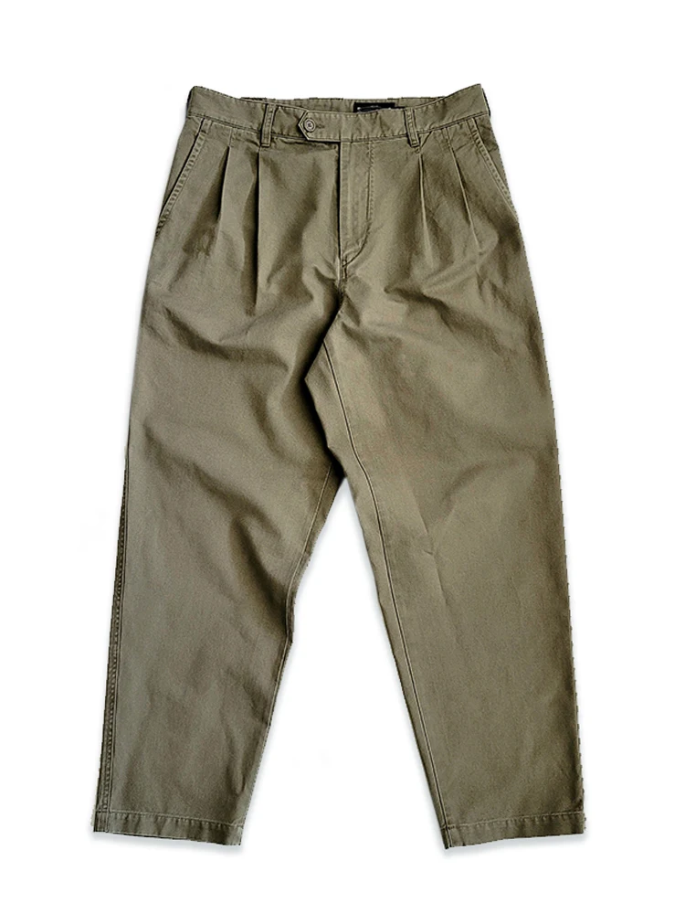 Amekaji Style Retro Loose Version Of Pure Cotton Khaki Green Casual Pants Radish Pants Simple Foot Pants
Amekaji Style Retro Loose Version Of Pure Cotton Khaki Green Casual Pants Radish Pants Simple Foot Pants