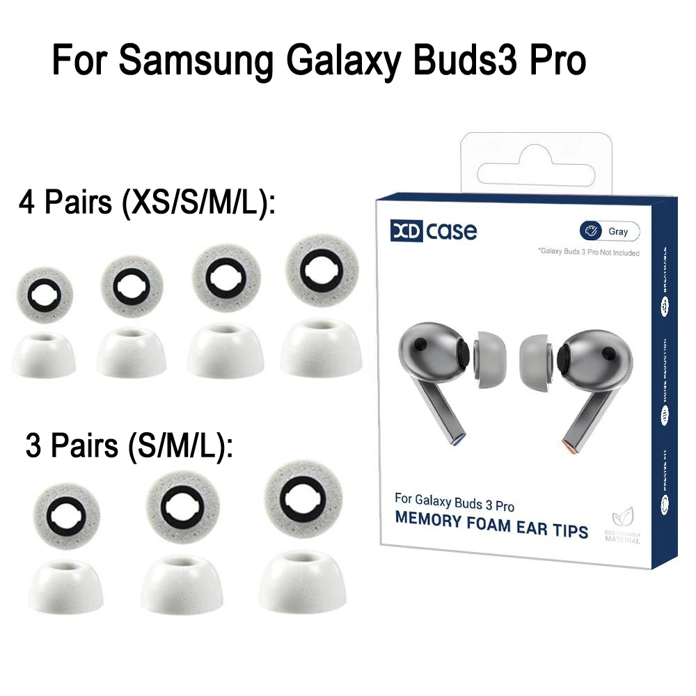 1 комплект сменных насадок из пены с эффектом памяти для Samsung Galaxy Buds3 Pro, защитные колпачки для наушников с защелкивающимся креплением, чехол для наушников
1 комплект сменных насадок из пены с эффектом памяти для Samsung Galaxy Buds3 Pro, защитные колпачки для наушников с защелкивающимся креплением, чехол для наушников
