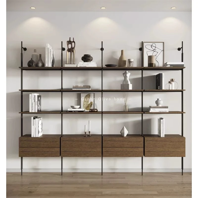 Italian minimalist bookshelf baffle display stand industrial wind wrought iron shelf against the wall light luxury multi-layer
Italian minimalist bookshelf baffle display stand industrial wind wrought iron shelf against the wall light luxury multi-layer