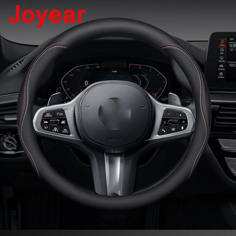 For BMW 5 Series G30 G31 2018-2021 Hand Stitched Steering Wheel Cover Anti-scratch Wear-resistant Interior Leather Accessories
For BMW 5 Series G30 G31 2018-2021 Hand Stitched Steering Wheel Cover Anti-scratch Wear-resistant Interior Leather Accessories