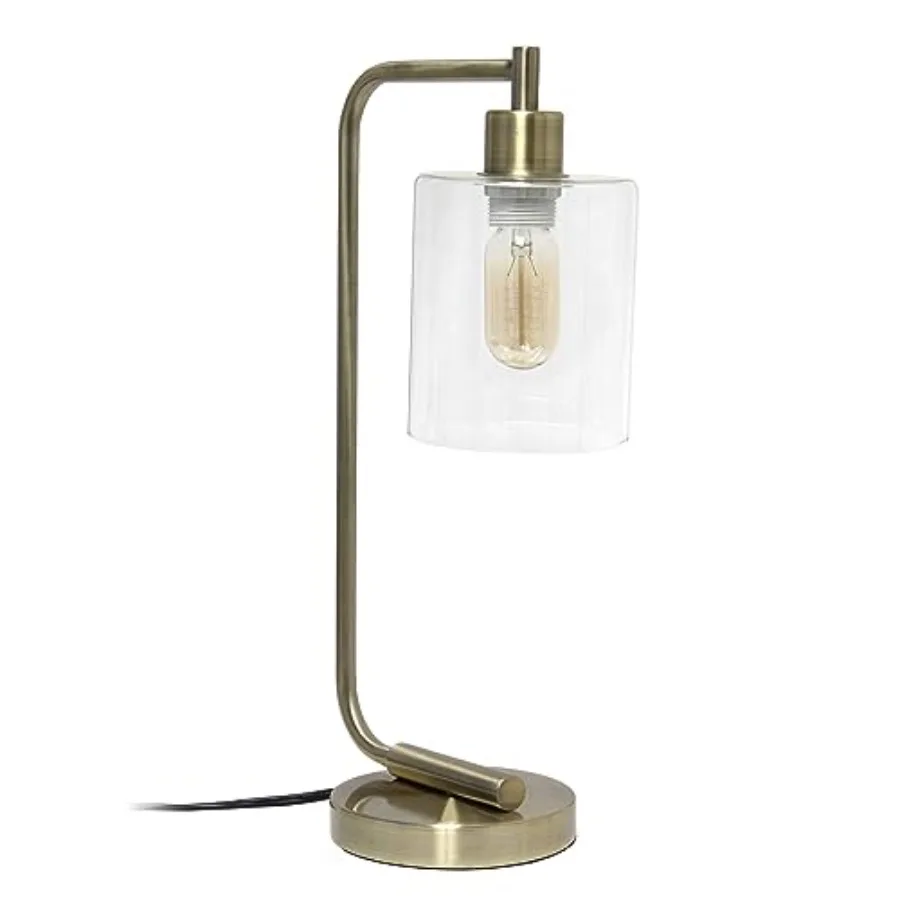 LD1036-ABS 18.8" Industrial Vintage Bronson Antique Style Industrial Iron Lantern Desk Table Lamp with Glass Cylinder Shade for
LD1036-ABS 18.8" Industrial Vintage Bronson Antique Style Industrial Iron Lantern Desk Table Lamp with Glass Cylinder Shade for