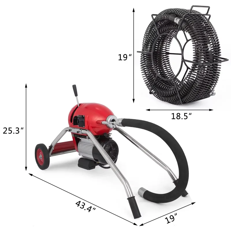 Electric High-Pressure 30mm Coil Drain Cleaner New Plastic Sewerage Pipe Machine Cold Water Cleaning Process
Electric High-Pressure 30mm Coil Drain Cleaner New Plastic Sewerage Pipe Machine Cold Water Cleaning Process