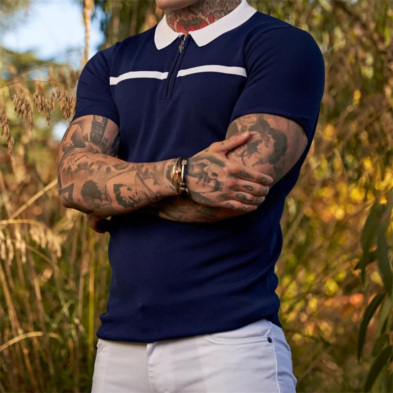 2023 New Summer High Quality Men Polo Shirts Casual Business Social Short Sleeve Mens Shirts Stand Collar Comfortable Polo Shirt
2023 New Summer High Quality Men Polo Shirts Casual Business Social Short Sleeve Mens Shirts Stand Collar Comfortable Polo Shirt