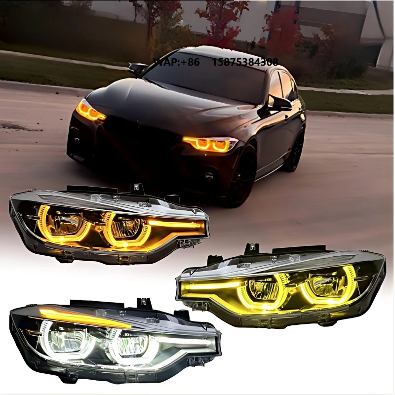 Three Color Ikon Style Headlights for 3 Series F30 F35 2013-2018 Headlamps Yellow White Amber DRL Switching Front Lights
Three Color Ikon Style Headlights for 3 Series F30 F35 2013-2018 Headlamps Yellow White Amber DRL Switching Front Lights