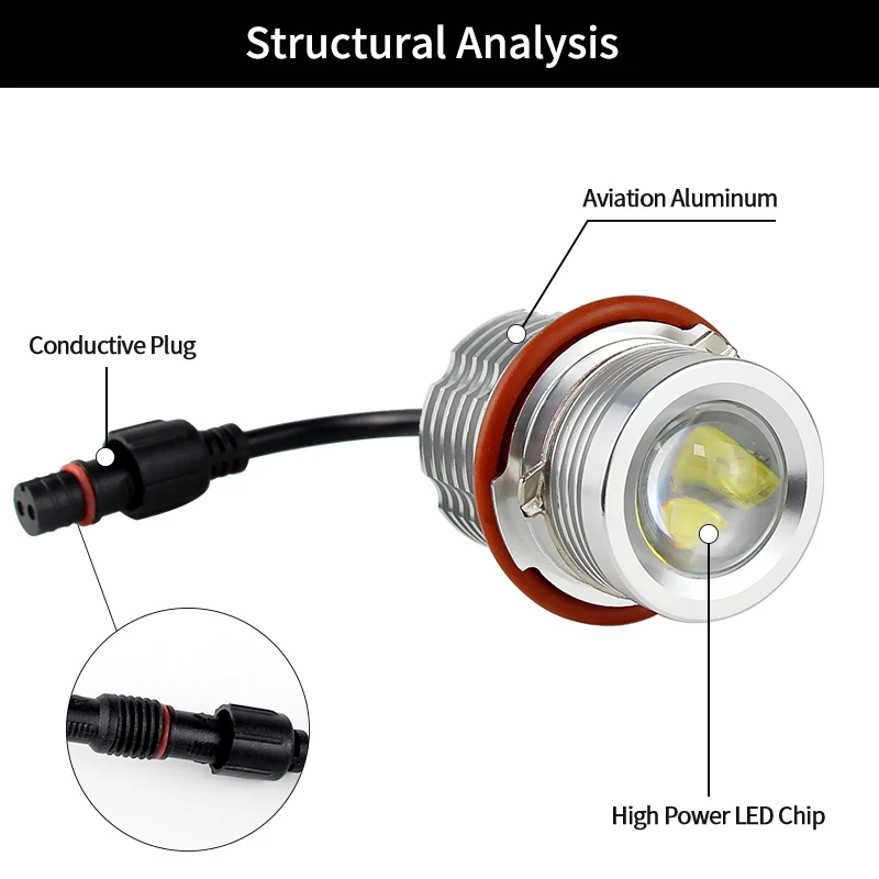2PCS LED Angel Eyes Marker Lights Bulbs Canbus For BMW E87 04-07 E39 01-03 E39 M5 00-03 E60 E63 E64 04-07 E60 M5 E61 06-07 E63
2PCS LED Angel Eyes Marker Lights Bulbs Canbus For BMW E87 04-07 E39 01-03 E39 M5 00-03 E60 E63 E64 04-07 E60 M5 E61 06-07 E63
