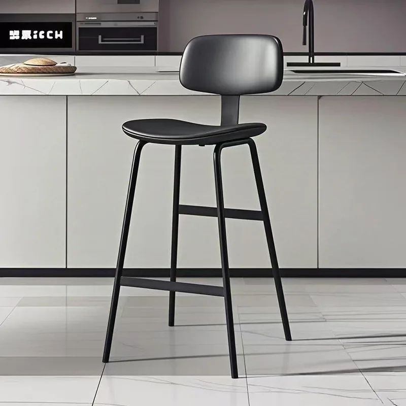 Industrial style luxury upholstered backrest high stool wrought iron home island bar commercial furniture
Industrial style luxury upholstered backrest high stool wrought iron home island bar commercial furniture