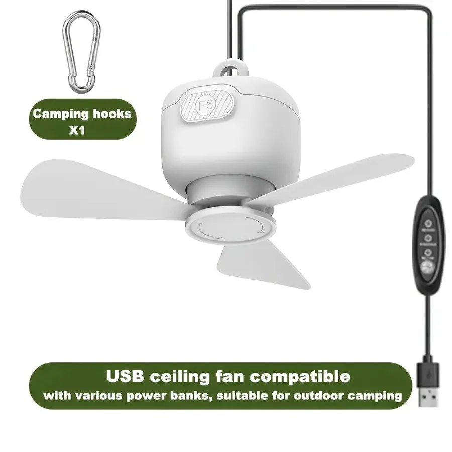 This Outdoor Camping USB Ceiling Fan Is Powered By Multiple Power Banks. It's A Portable Mini Ceiling Fan for Outdoor Tents And
This Outdoor Camping USB Ceiling Fan Is Powered By Multiple Power Banks. It's A Portable Mini Ceiling Fan for Outdoor Tents And