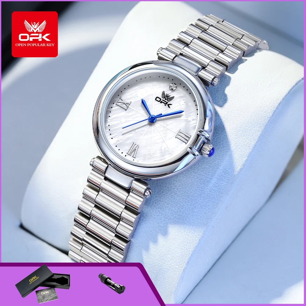 OPK 8182 Fashion Simple Quartz Women's Watches Waterproof Steel Strap Luminous Ladies Wristwatch Original Luxury
OPK 8182 Fashion Simple Quartz Women's Watches Waterproof Steel Strap Luminous Ladies Wristwatch Original Luxury