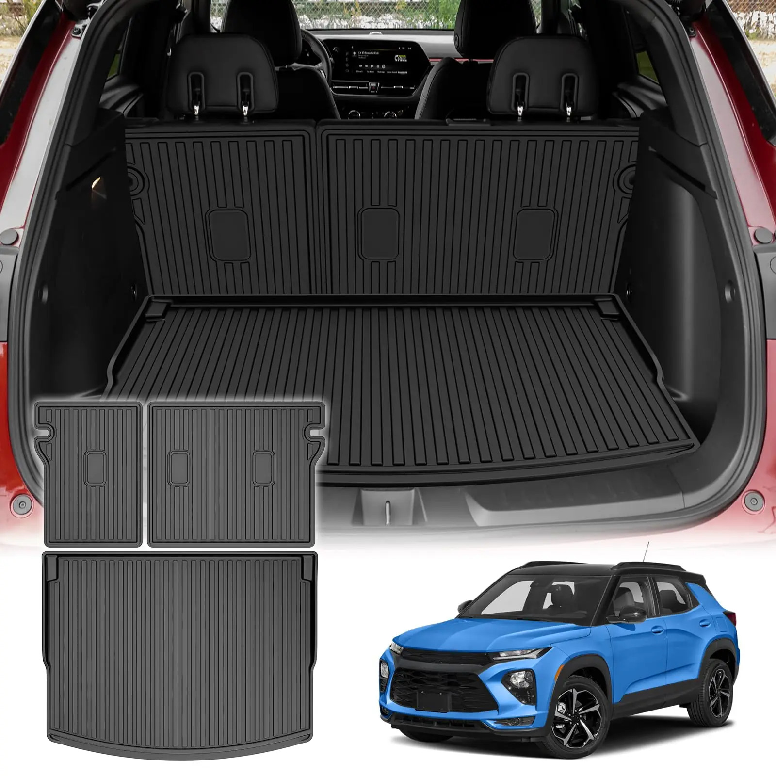 Custom-Fit All-Weather Trunk Liner With Rear Seat Backrest Mat For SUV 2021–2026 Models, FWD & AWD Compatible
Custom-Fit All-Weather Trunk Liner With Rear Seat Backrest Mat For SUV 2021–2026 Models, FWD & AWD Compatible