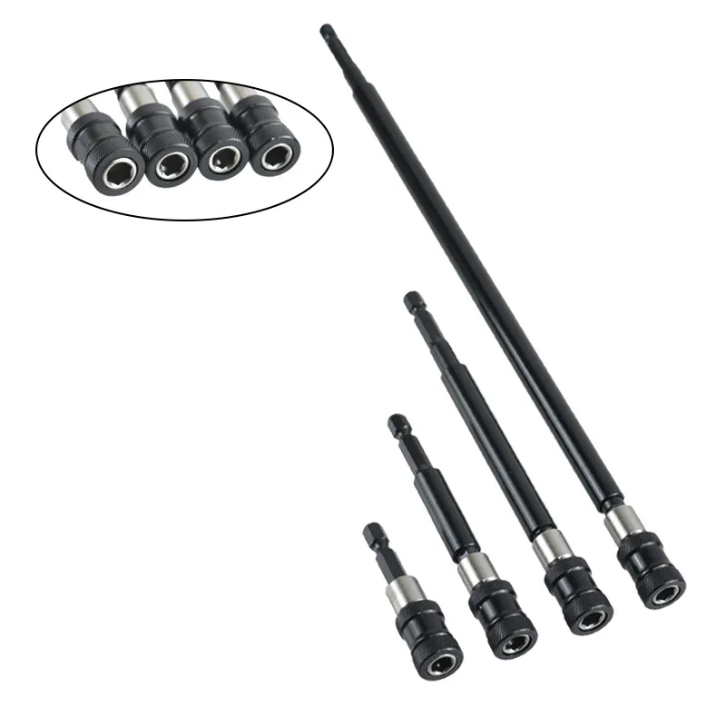 4-Piece Magnetic Drill Bit Extension Set with Aluminum Sleeve and Chrome Vanadium Steel for Controlled Stable Drilling Tasks
4-Piece Magnetic Drill Bit Extension Set with Aluminum Sleeve and Chrome Vanadium Steel for Controlled Stable Drilling Tasks