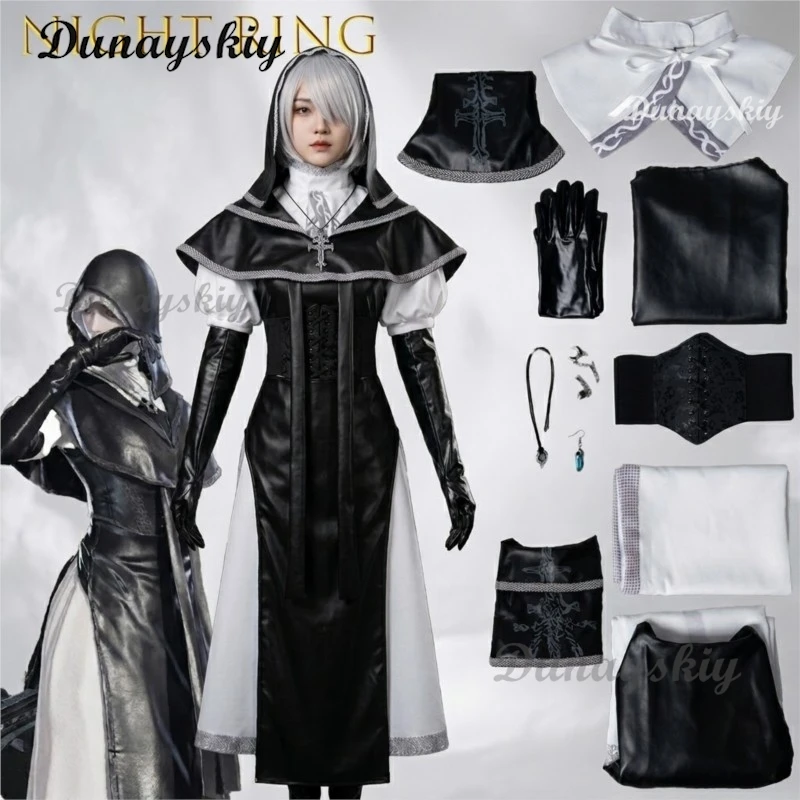 Women Undertaker Anime Game Cosplay Uniform Complete Nightreing Costume With Cape Gloves Skirt Prop Suitable For Halloween
Women Undertaker Anime Game Cosplay Uniform Complete Nightreing Costume With Cape Gloves Skirt Prop Suitable For Halloween