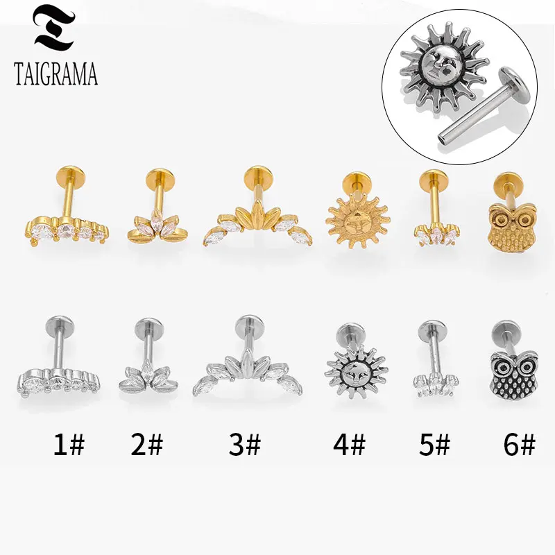 316L Stainless Steel Stud Earrings Women Minimalist Zirconia Ear Hypoallergenic Internal Thread Cartilage Stud Piercing Jewelry
316L Stainless Steel Stud Earrings Women Minimalist Zirconia Ear Hypoallergenic Internal Thread Cartilage Stud Piercing Jewelry