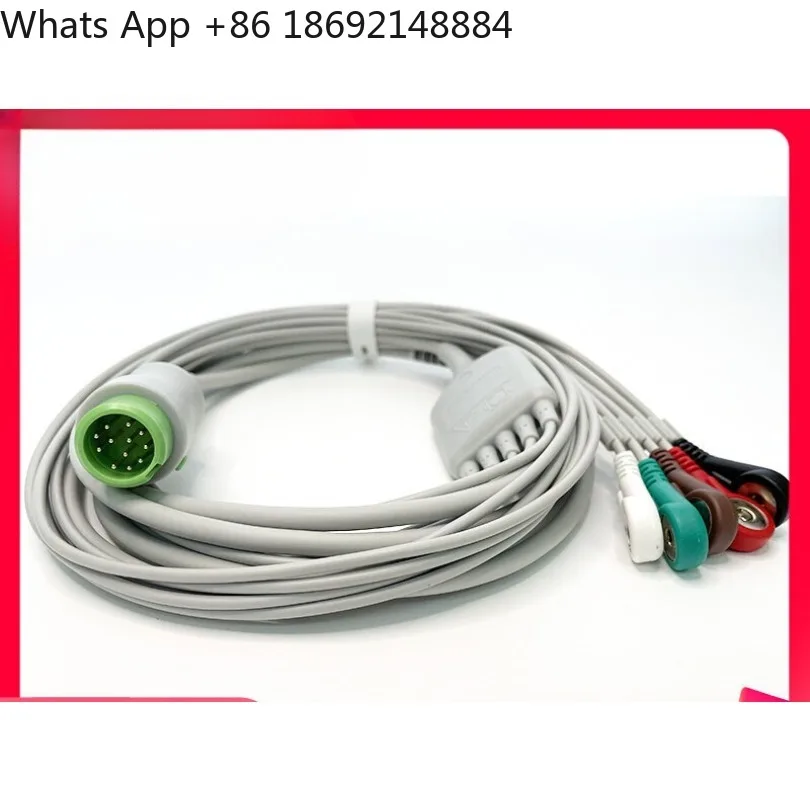 Suitable for Mindray T5 T8 IPM8 iMEC10 N12 15 monitor ECG lead wire 12-pin integrated five-lead spot
Suitable for Mindray T5 T8 IPM8 iMEC10 N12 15 monitor ECG lead wire 12-pin integrated five-lead spot