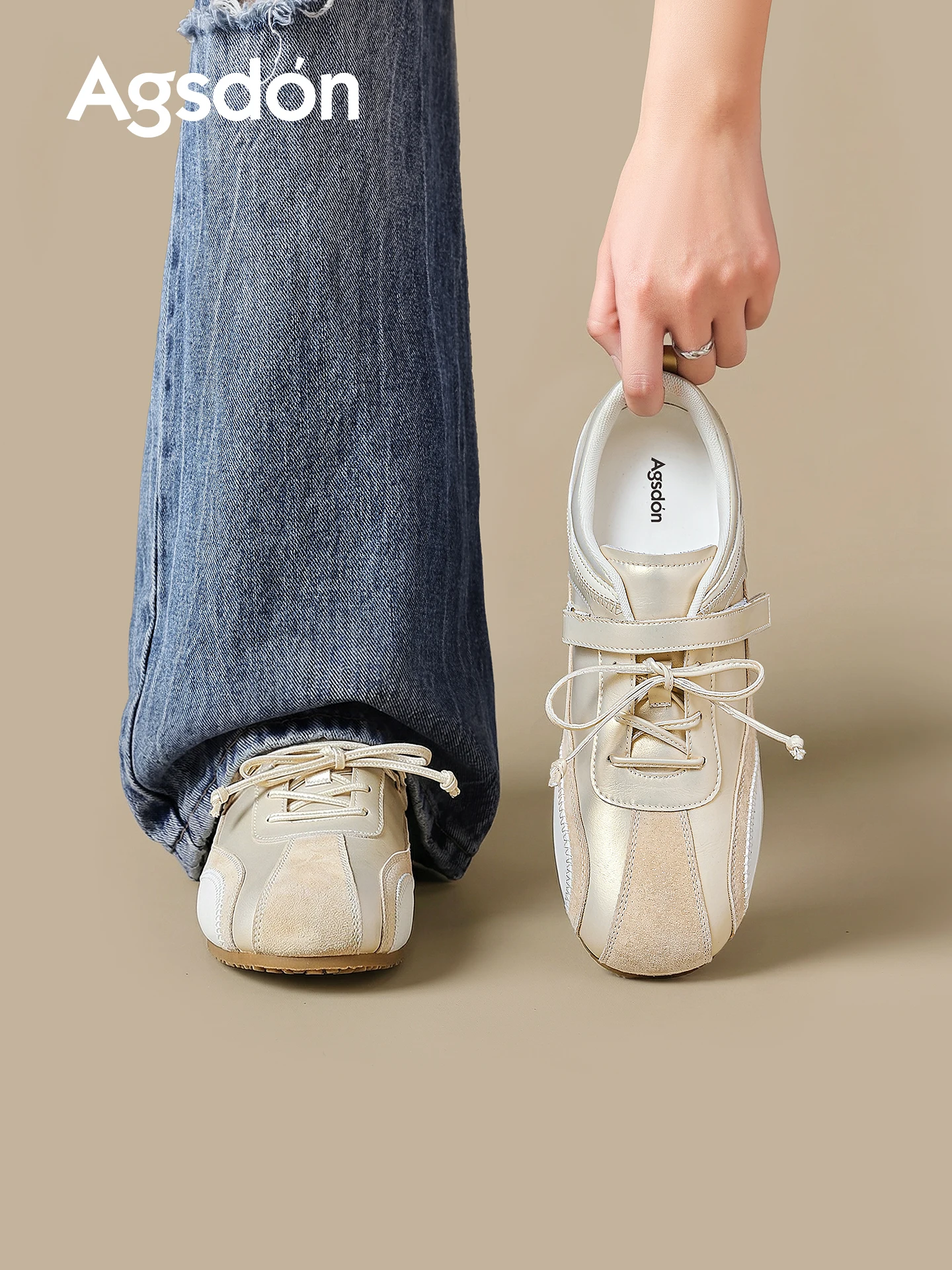 Agsdon Ballet Dequn Shoes Women's Sporty Casual Sneakers Cross Strap Mesh round Toe Thick Bottom PVC Outsole
Agsdon Ballet Dequn Shoes Women's Sporty Casual Sneakers Cross Strap Mesh round Toe Thick Bottom PVC Outsole