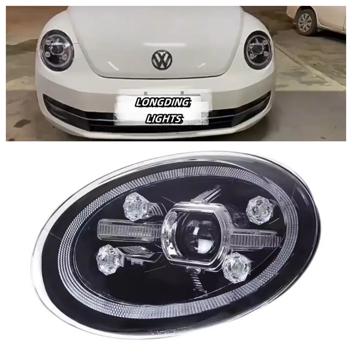 For 2014-2019 Beetle Headlight Assembly Retrofit LED Daytime Running Lights Running Water Turn Signal Light
For 2014-2019 Beetle Headlight Assembly Retrofit LED Daytime Running Lights Running Water Turn Signal Light