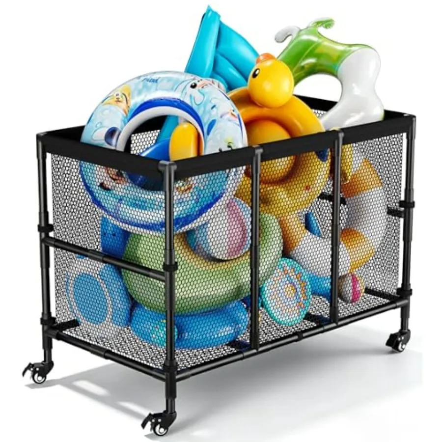Outdoor rolling pool toy organizer cart for swimming accessories storage, 180-gallon capacity, durable polypropylene, navy blue
Outdoor rolling pool toy organizer cart for swimming accessories storage, 180-gallon capacity, durable polypropylene, navy blue
