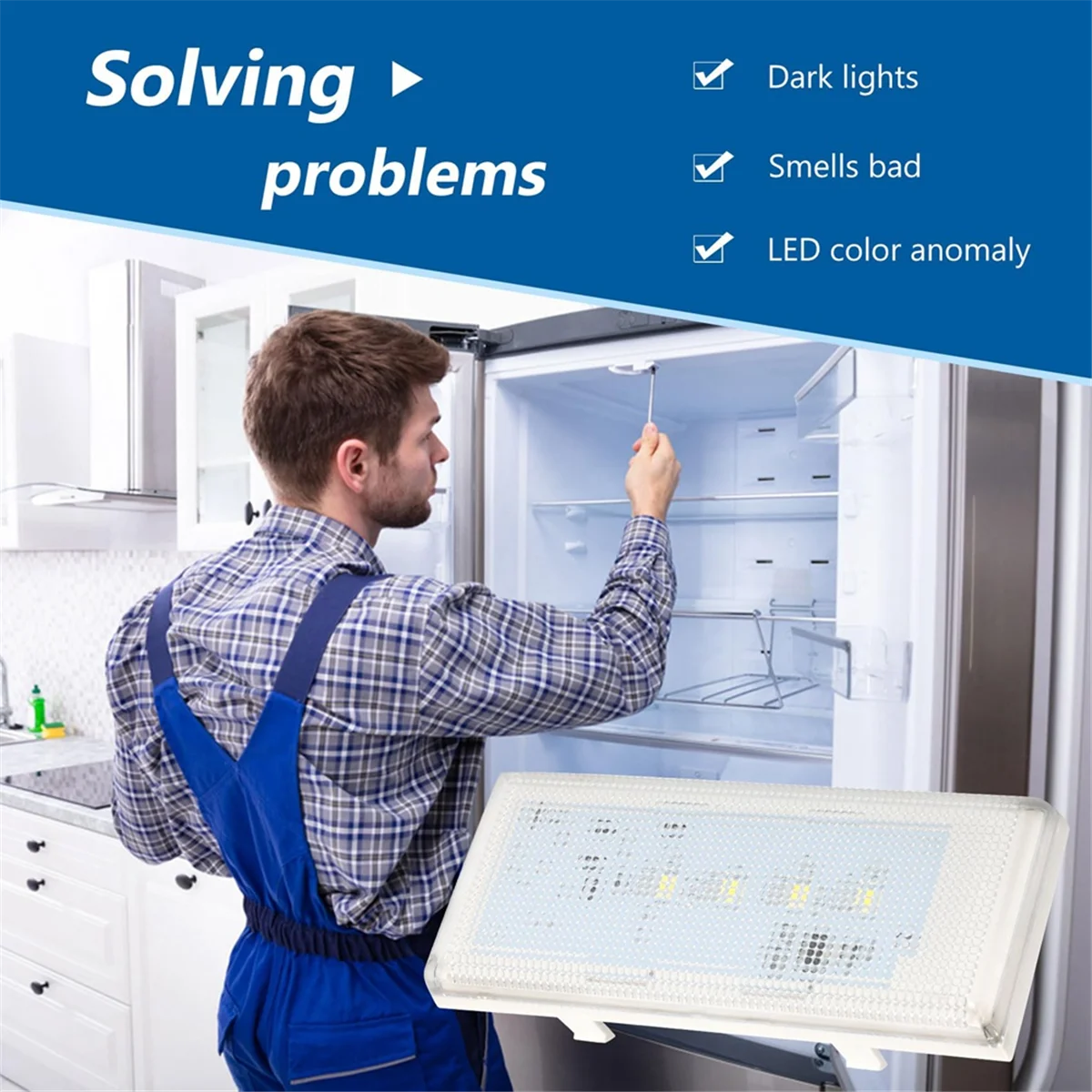 W10515058 Refrigerator Main LED Light in Fridge for Whirlpool WRS325FDAM02 WRS325FDAM04 WRS325FDAM WRS325FDAB02
W10515058 Refrigerator Main LED Light in Fridge for Whirlpool WRS325FDAM02 WRS325FDAM04 WRS325FDAM WRS325FDAB02