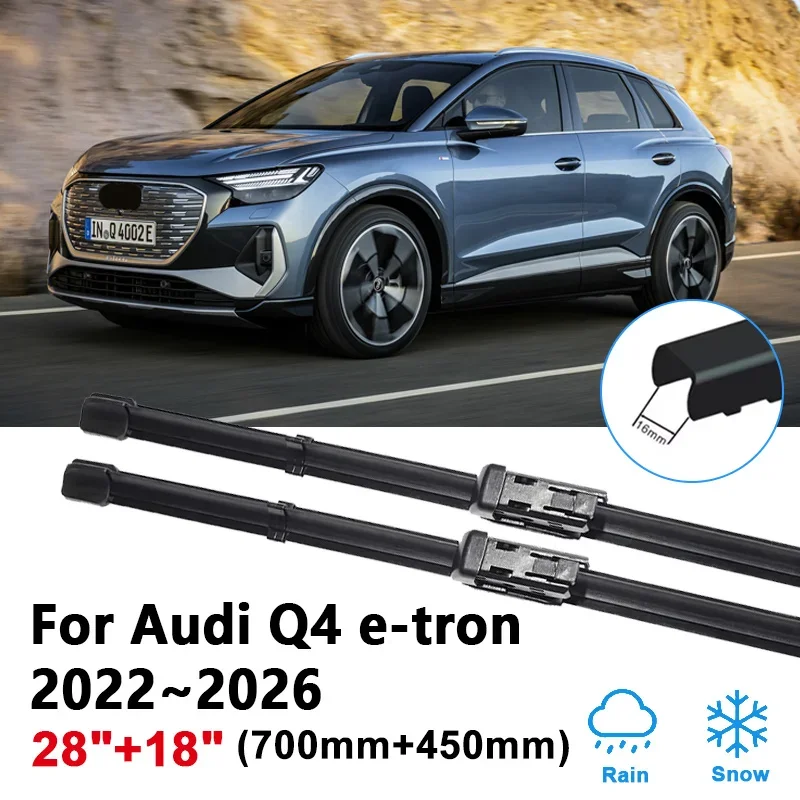 28"+18" For Audi Q4 e-tron 2022 2023 2024 2025 2026 Car Front Wiper Brushes Window Wipers Blades Rubber Strip Tools Accessories
28"+18" For Audi Q4 e-tron 2022 2023 2024 2025 2026 Car Front Wiper Brushes Window Wipers Blades Rubber Strip Tools Accessories