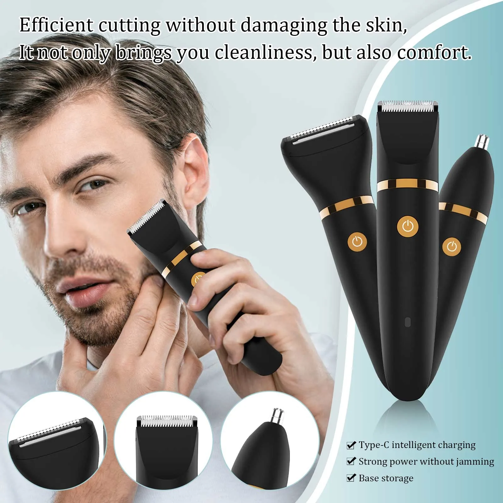 Electric Shavers For Men Waterproof Electric Trimmer Razor Wet & Dry Use Rechargeable Battery Rotary Shavers Machine Shaver
Electric Shavers For Men Waterproof Electric Trimmer Razor Wet & Dry Use Rechargeable Battery Rotary Shavers Machine Shaver