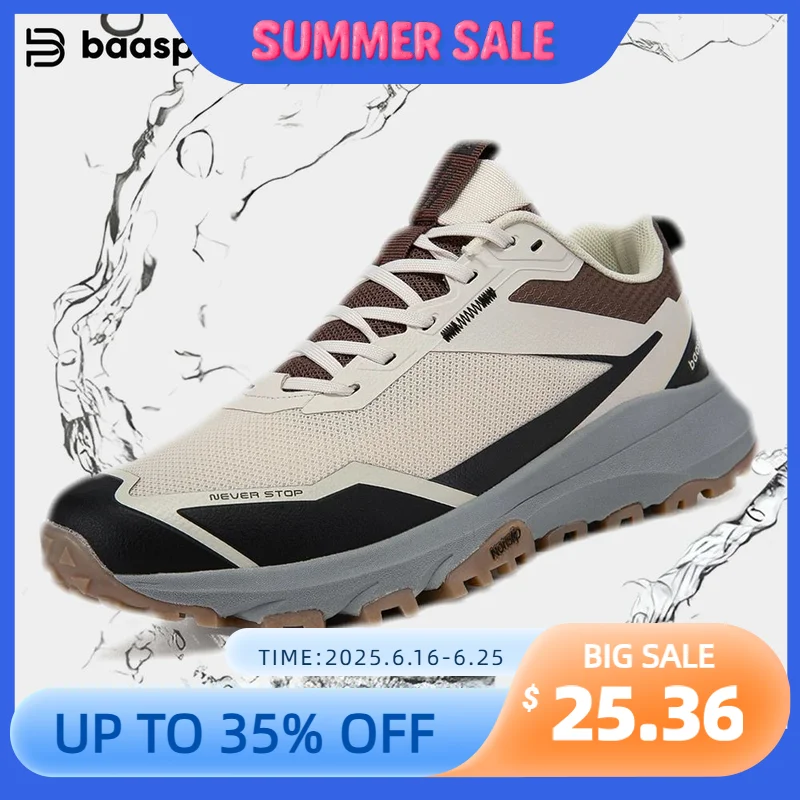 Baasploa Men Hiking Shoes Outdoor Climbing Mesh Breathable Travel Walking Shoes Male Non-Slip Wear Resistant Comfortable Sneaker
Baasploa Men Hiking Shoes Outdoor Climbing Mesh Breathable Travel Walking Shoes Male Non-Slip Wear Resistant Comfortable Sneaker
