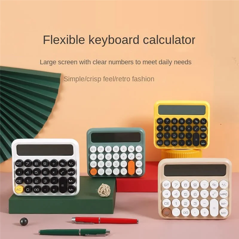 Stylish-12 Digits Desktop Large LCD Display Calculator Large Button Financial Calculator Beige
Stylish-12 Digits Desktop Large LCD Display Calculator Large Button Financial Calculator Beige