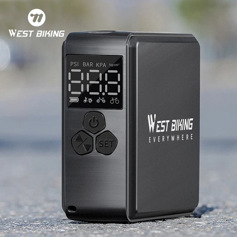 Мини-электрический насос WEST BIKING Max 150PSI, насос для велосипедных шин для клапана Schrader/Presta, автомобильный мотоцикл, баскетбольный велосипедный насос
Мини-электрический насос WEST BIKING Max 150PSI, насос для велосипедных шин для клапана Schrader/Presta, автомобильный мотоцикл, баскетбольный велосипедный насос
