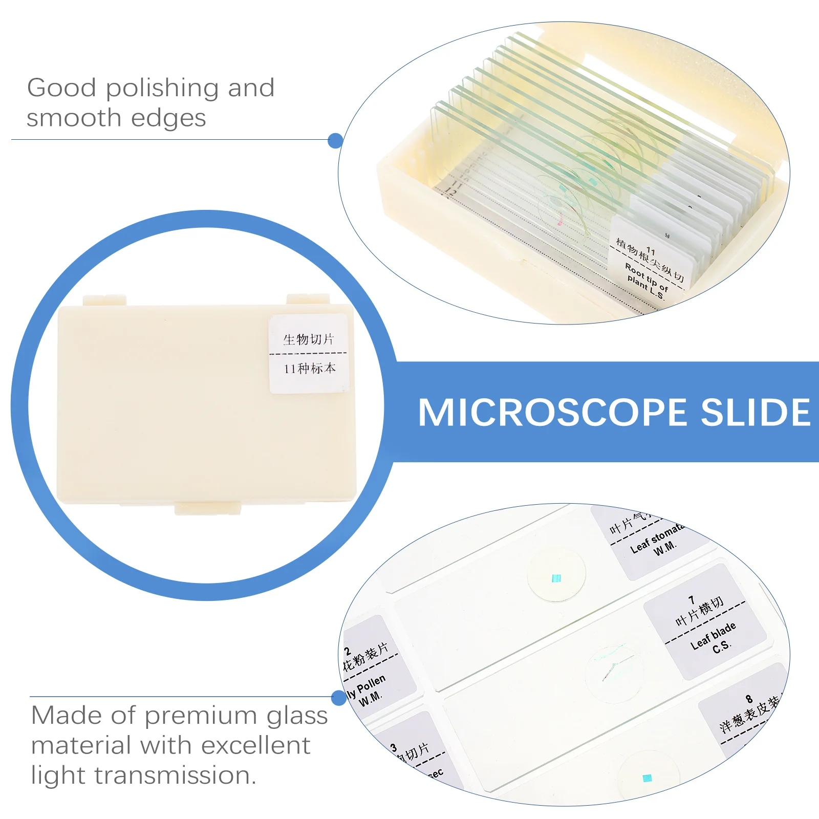 1Set Bioexperiment Glass Microscope Slides Durable Object Slide Laboratory Supplies Biology Class Props Microscope Slides
1Set Bioexperiment Glass Microscope Slides Durable Object Slide Laboratory Supplies Biology Class Props Microscope Slides
