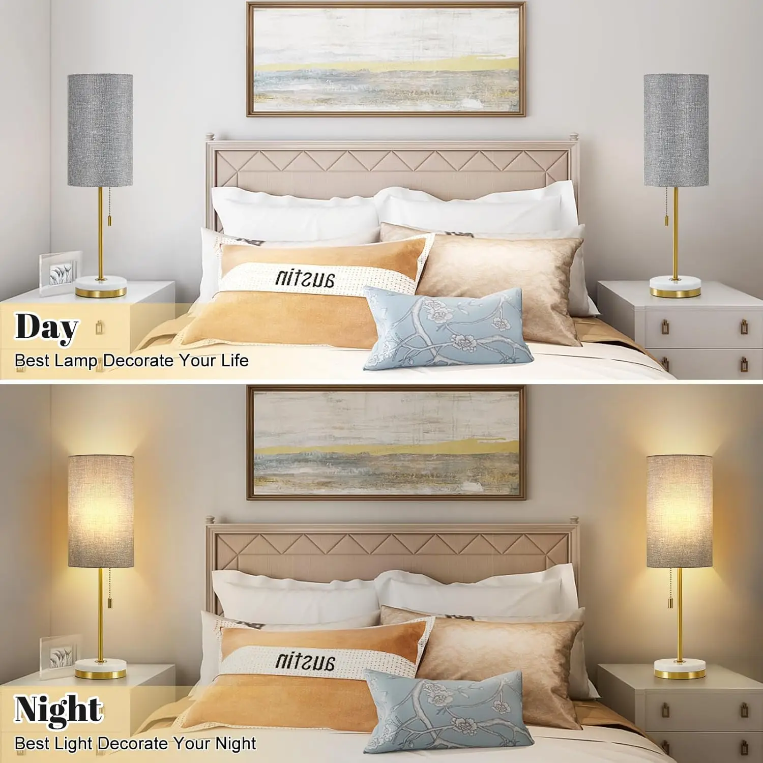 Luvkczc Minimalist Table Lamp Set Of 2, Nightstand Lamp For Bedroom Living Room, Modern Pull Chain Bedside Lamp With Marble
Luvkczc Minimalist Table Lamp Set Of 2, Nightstand Lamp For Bedroom Living Room, Modern Pull Chain Bedside Lamp With Marble