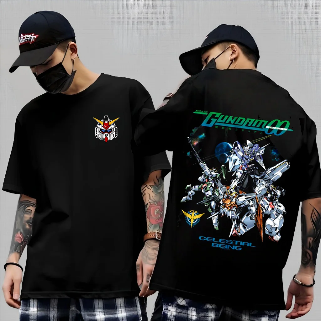 Gundam Japanese Anime Pattern Printed Pure Cotton T-shirt Men and Women Ventilate Fashion Oversized Summer Short Sleeved Tees
Gundam Japanese Anime Pattern Printed Pure Cotton T-shirt Men and Women Ventilate Fashion Oversized Summer Short Sleeved Tees
