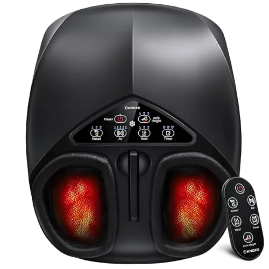 Shiatsu foot massager for home use, premium PU leather, black, heat therapy + 3D deep kneading + lift-arch design for plantar f
Shiatsu foot massager for home use, premium PU leather, black, heat therapy + 3D deep kneading + lift-arch design for plantar f